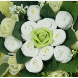 baby shower bouquet gateau de couches vert