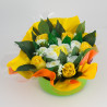 baby shower bouquet gateau de couches jaune