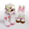 Voiturette chaussettes filles - cadeau de naissance ou baby shower insolite