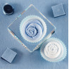 Gâteau de couches pour baby shower : Bleu bébé garçon