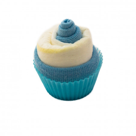 Cupcake de couche : bleu baby shower