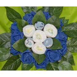 Bouquet Baby Shower : Bleu